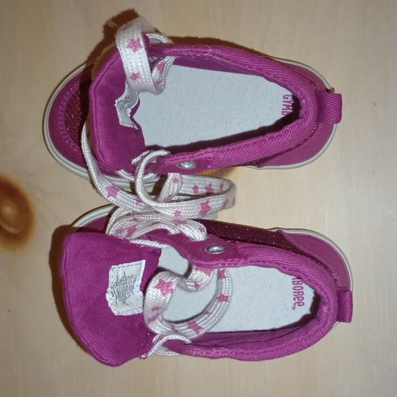 Glitter and Canvas Hightop Sneakers - Picture 6 of 9